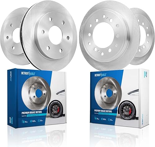 Miniatura 51 de Detroit Axle - Rotores de freno delantero para Jetta Volkswagen Beetle Golf GTI Rotores de freno Frenos y rotores de repuesto: Rotores de 11,34"