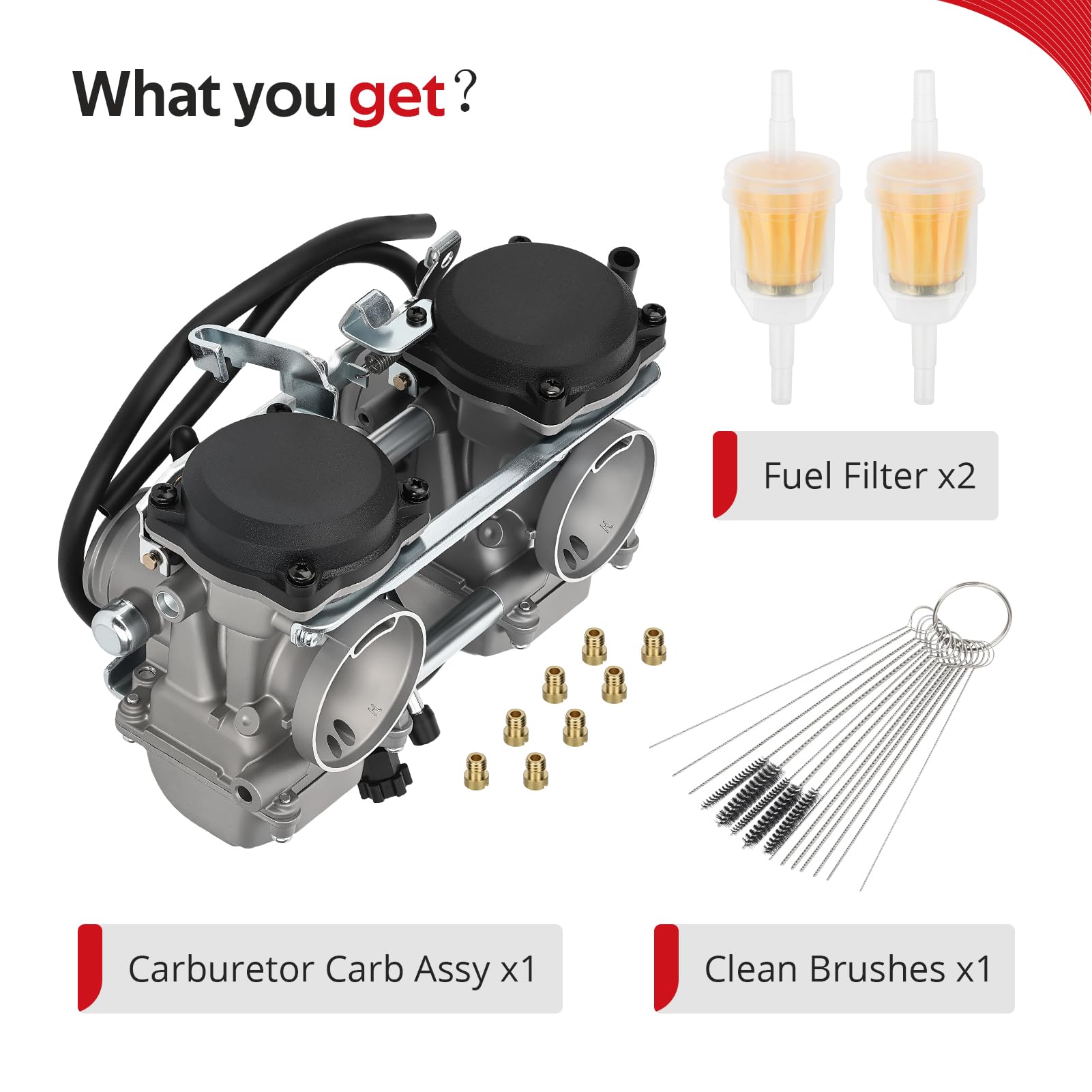 Amazon.com: JAVIK Carburetor Carb Assy With Clean Brushes For