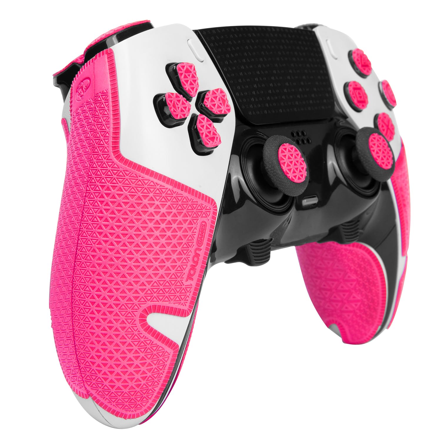 Controller Grip Tapes Compatible with PS5 DualSense Edge, Ultra Version Anti Slip Tape, Sweat Absorbent, Skin kit, Compatible with PlayStation 5 Edge Grips, Buttons, Trigge, D-pad Pink