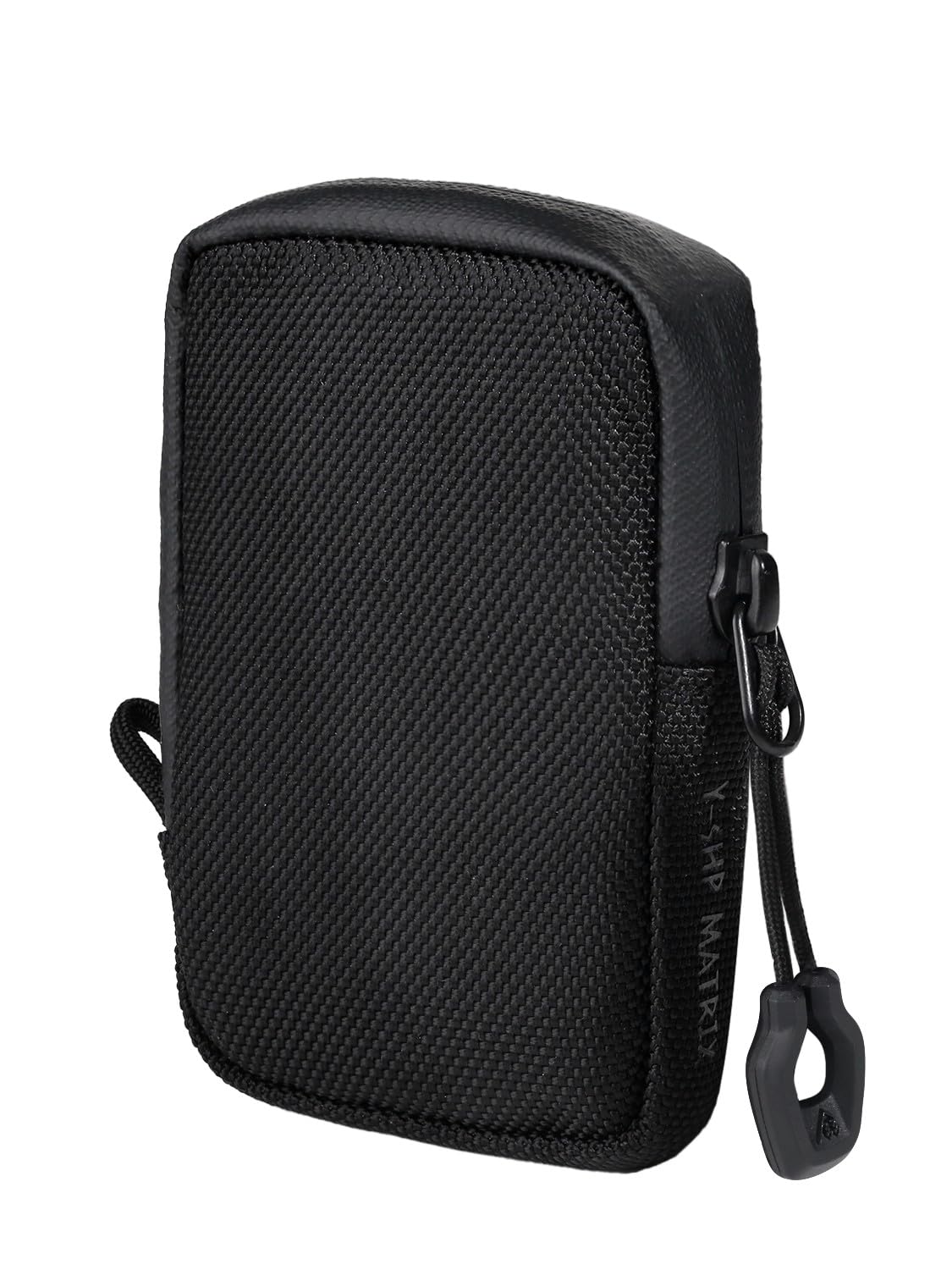 Small Zipper Pouch - RFID Blocking EDC Wallet & Travel Organizer for Cash & Cards (1680D Nylon, Black)