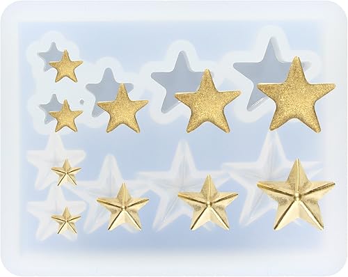 Miniatura 5 de FUNSHOWCASE Cabochon - Molde de silicona con piedras preciosas para decoración de pasteles de fondant, manualidades de arcilla polimérica, fundición