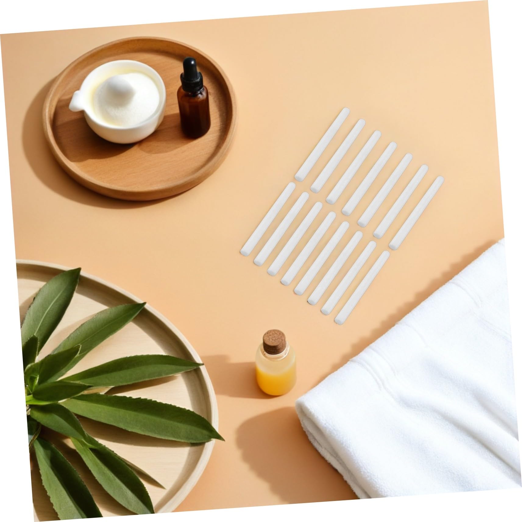 15 Bastoncini Diffusori per Aromi in Cotone Assorbente, Bacchette Profumatore per Diffusore a Bastoncini, Accessori per Aromaterapia in Casa, Ufficio e Camera da Letto