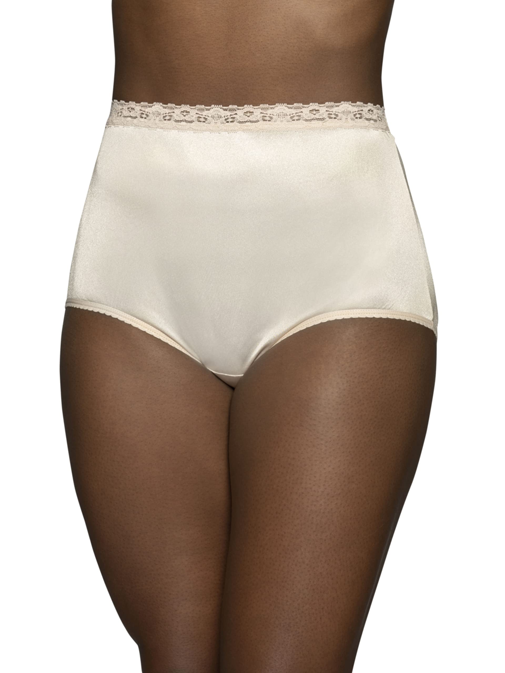 Vanity Fair Women's Perfectly Yours Nylon With Lace Brief Panty 13060 Briefs (pack of 1)