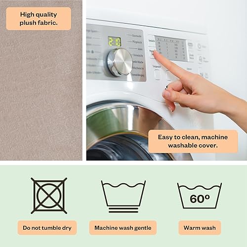 Vista 81 de My Brest Friend Funda de almohada de lactancia de lujo, ideal para madres lactantes, almohada no incluida, rosa suave