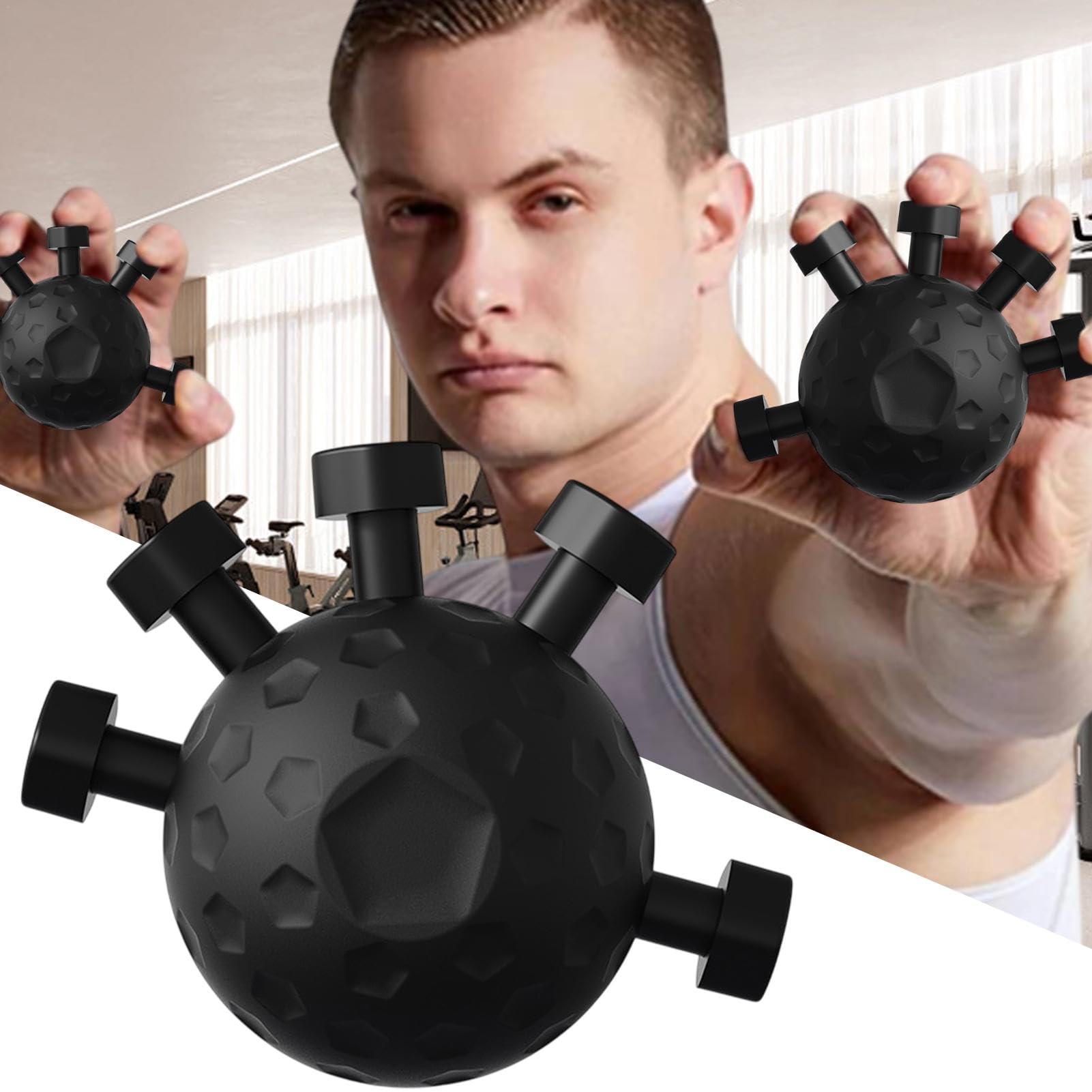 Hand Exercise Balls, Sphere Finger Grip Strengthener, Finger Exerciser Ball, Hand Grips for Workout, Portable Grip Exerciser, Forearm Grip Strengthener, Finger Strengthener Ball, Hand Exercise