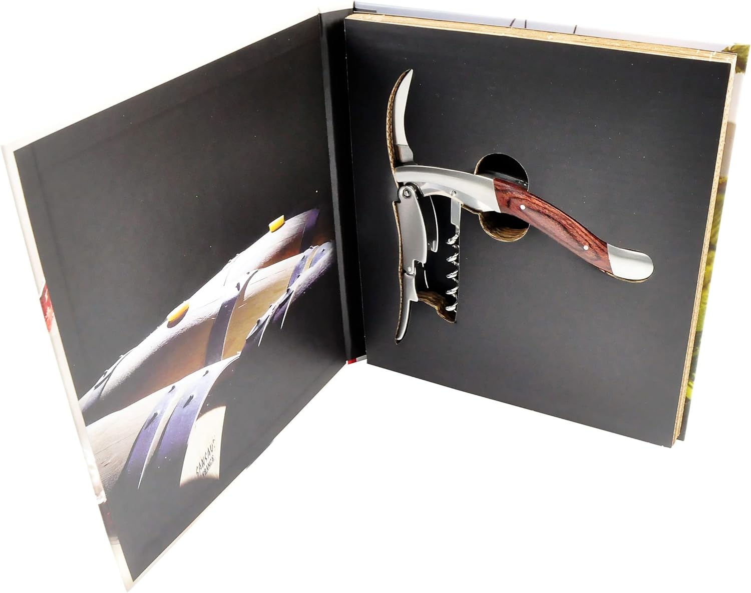 Legnoart Amarone Stainless Steel Sommelier Corkscrew with Dark Pakkawood Handle