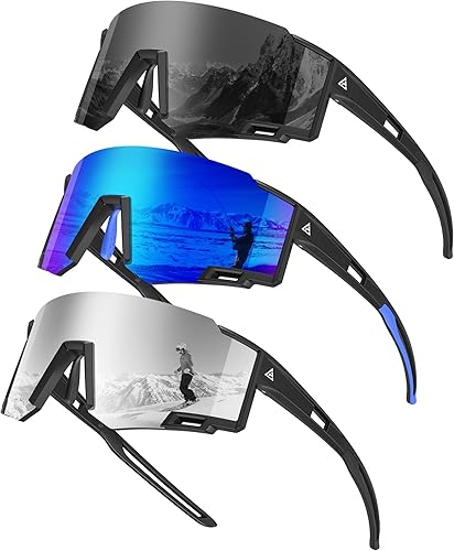 KALIYADI Gafas de sol deportivas para hombre, polarizadas, gafas de sol para mujer, gafas de sol para correr con UV400 para pesca y ciclismo