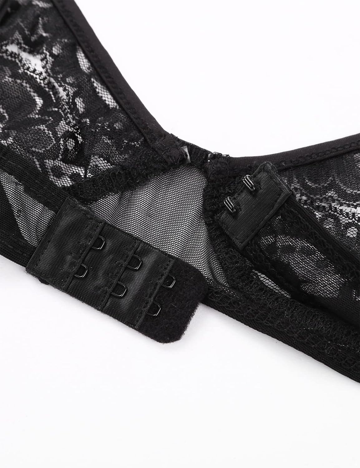 Woman's Lace Push Up Underwire Shelf Bra Crop Top Hollow Out Open Nipples Unlined Bra Bralette