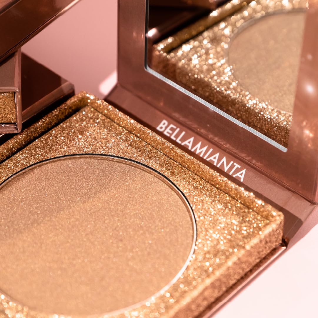 Bellamianta Illuminating Bronzing Powder for Face & Body, Bronzer Powder for a Sunkissed Skin Glow - Image 4