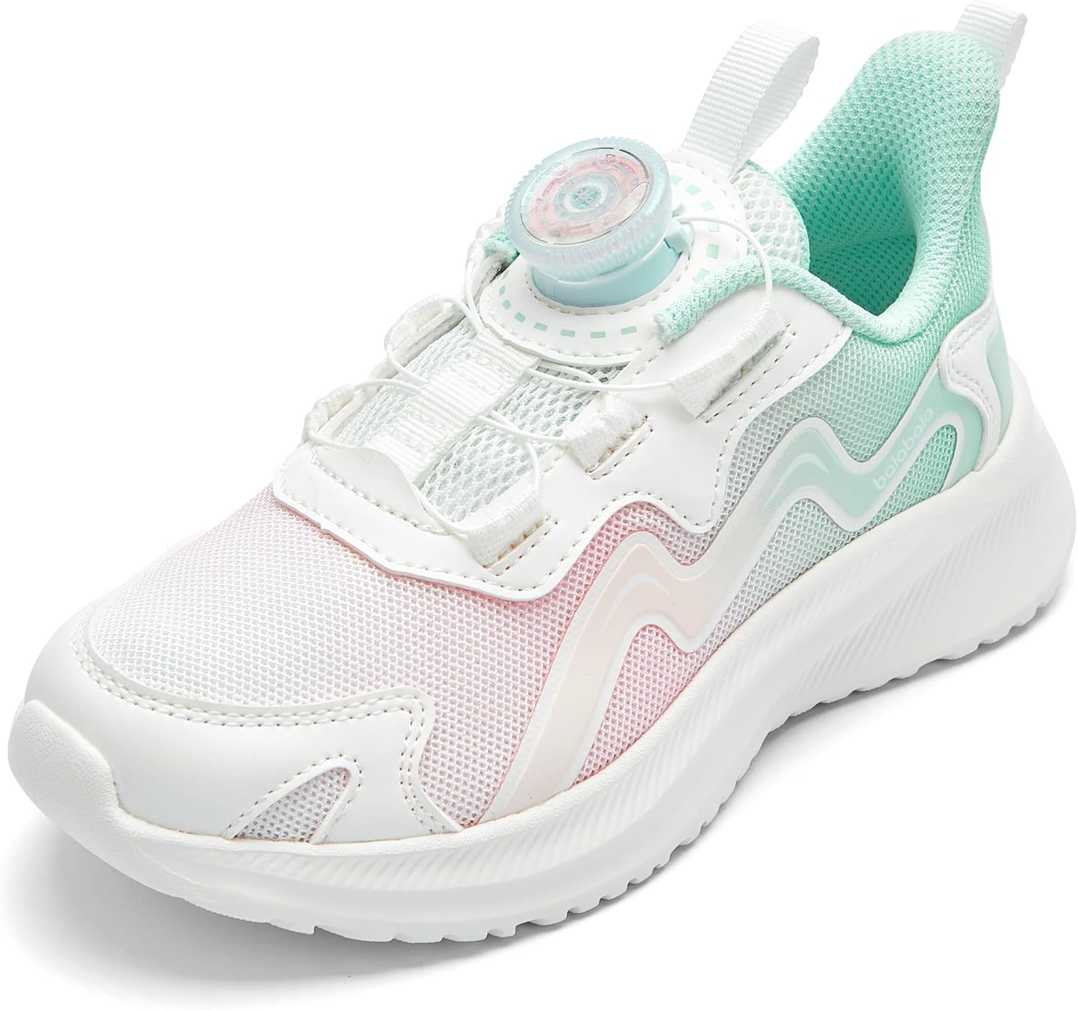 Turn Lock Boys Sneakers Girls Sneakers Kids Sneakers Tennis Shoes Breathable Running Walking Athletic Shoes