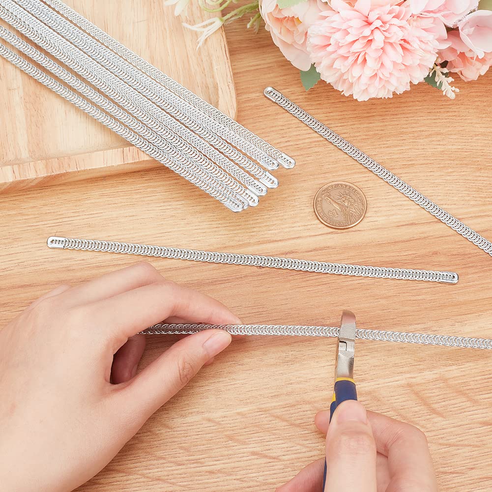 24 Stück Korsettstäbchen Aus Stahl – Spiralförmig, 30,5 Cm Lang, 5,5 Mm Breit – Für Nähen & Korsettbau