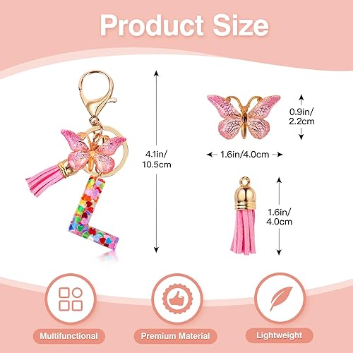 Miniatura 4 de Bolsa de maquillaje personalizada con llavero inicial, bolsa de maquillaje inicial de viaje personalizada, regalos de cumpleaños para mujeres,