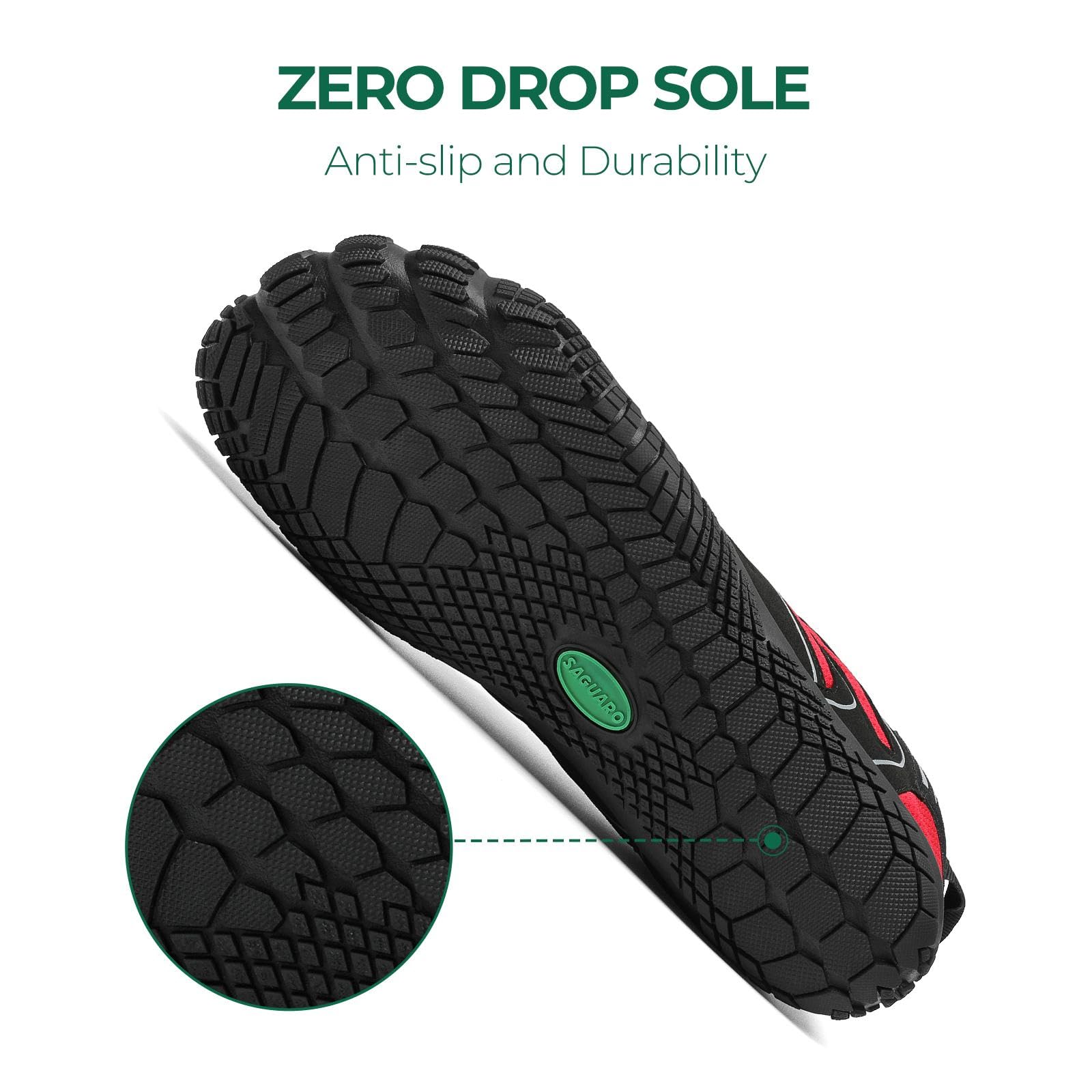 SAGUARO Scarpe Barefoot Shoes Minimaliste Scarpe da Trail Running Uomo Donna Gr.36-48