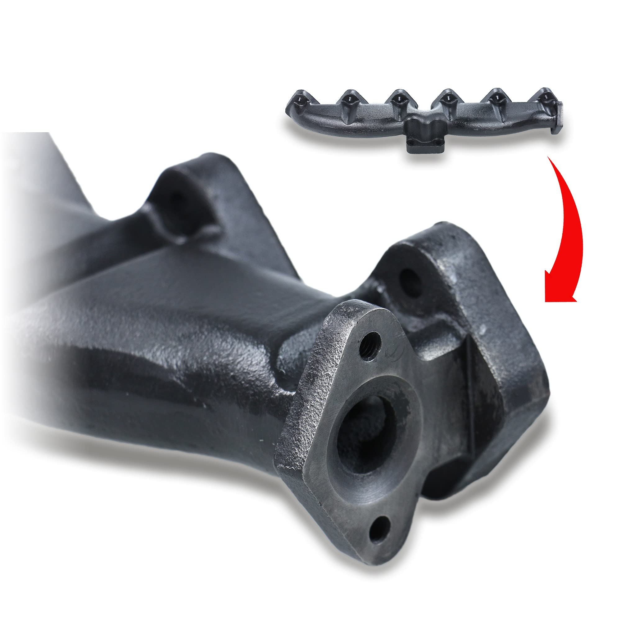 ATEC Germany Colector de escape Colector Juego de colectores de escape Compatible con BMW 3 (E46), 5 (E39), 5 (E60), 5 Touring (E61), 7 (E65, E66, E67), X3 (E83), X5 (E53)