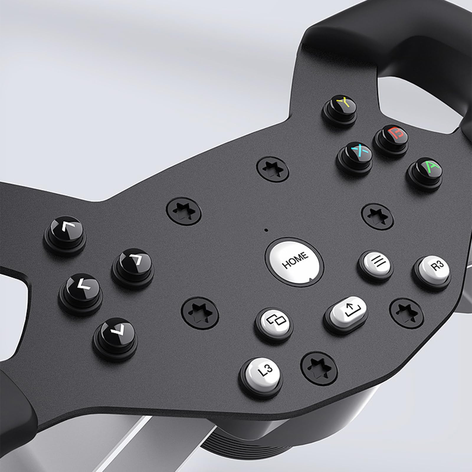 Piceioep Rennsimulations Lenkrad verbessert die Genauigkeitskontrolle des Silikongriffs, geeignet für Gaming Systeme der V10-Serie, Aluminium Rennsimulator Lenkrad