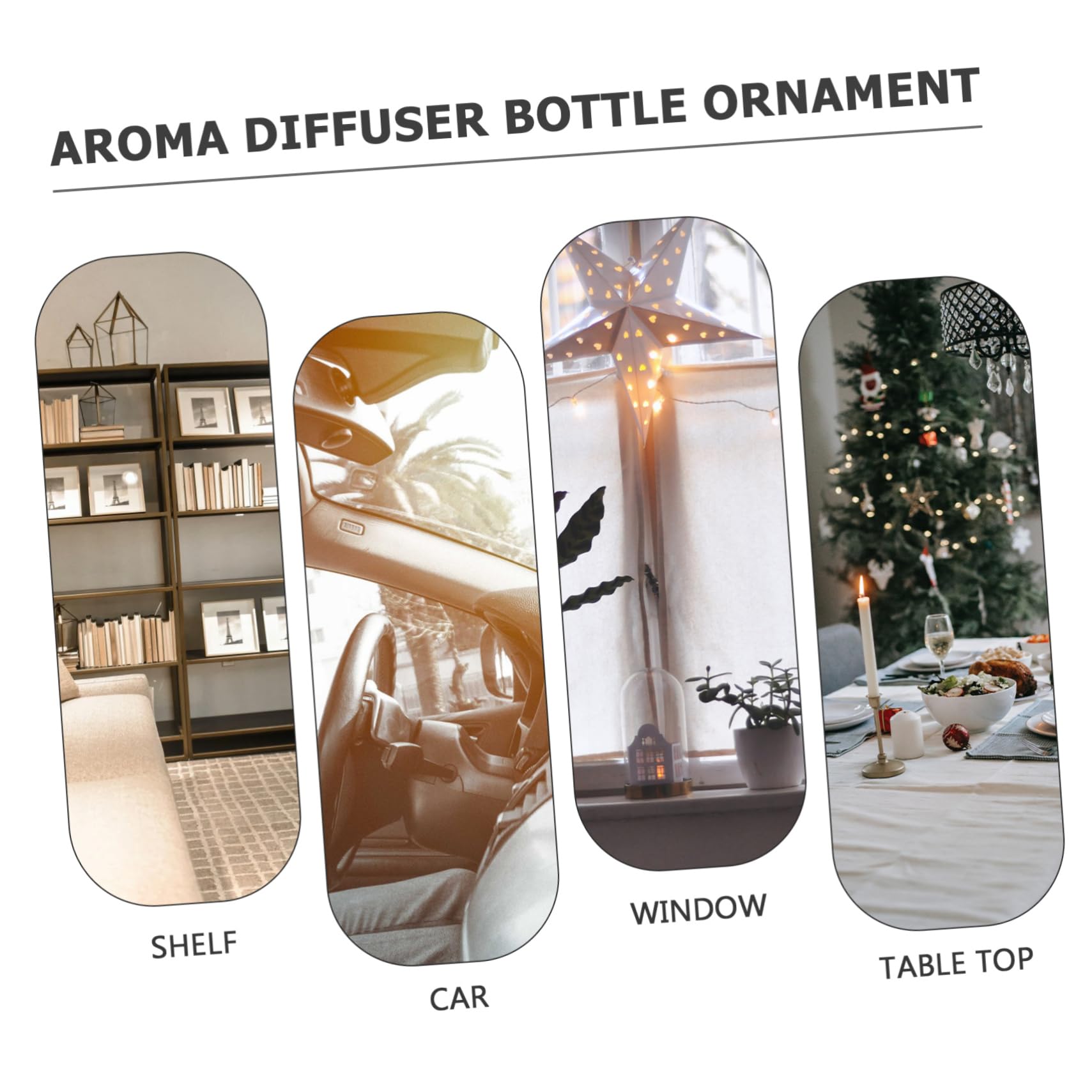 ABOOFAN 60 Pz Ciondolo bottiglia di aromaterapia profumatore auto diffusore accessori natazione gadget per auto terrario arredamento retrò ciondolo per interni auto decorazione dell'auto