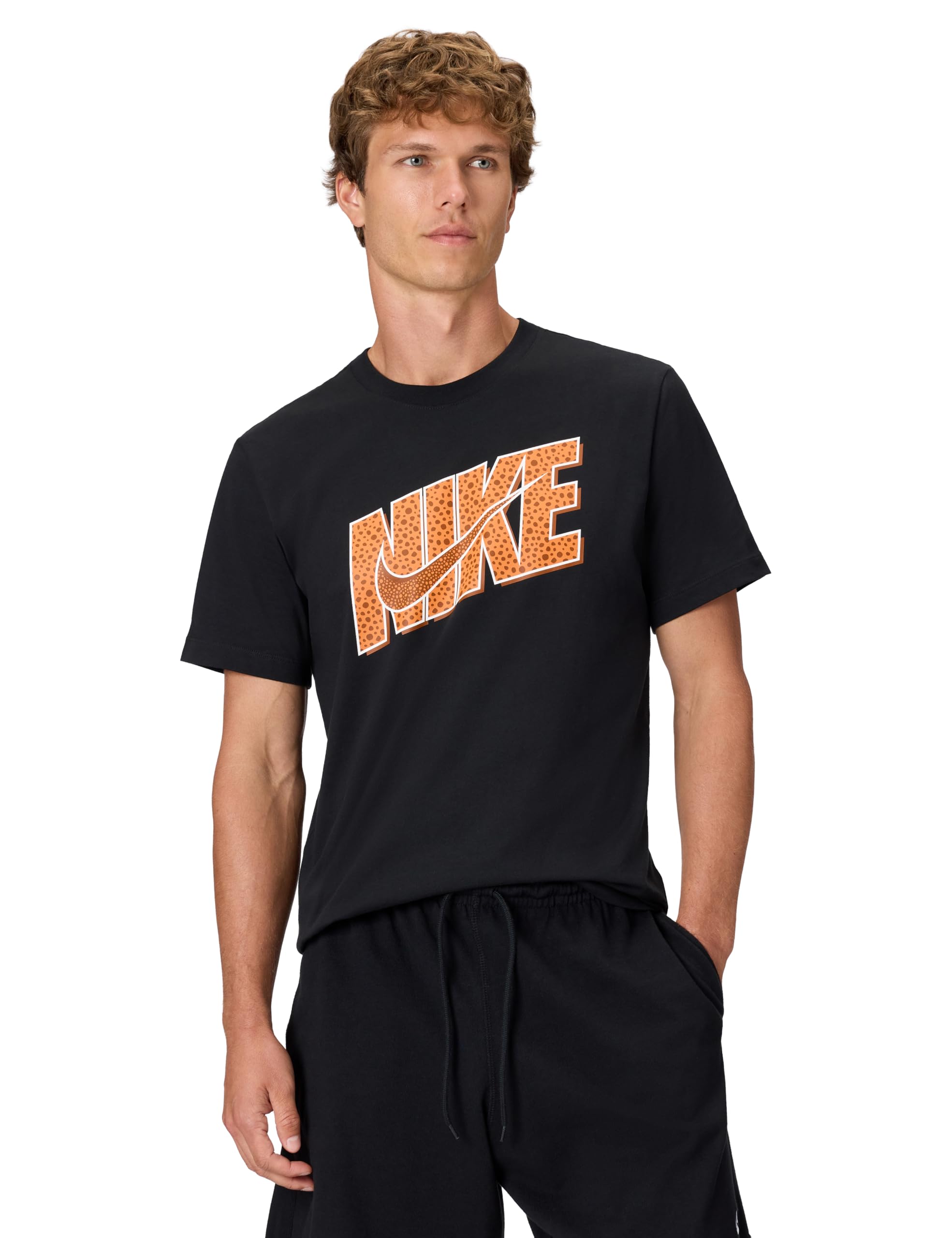 Nike Mens Sportswear Club T-Shirt Nike Swoosh Block