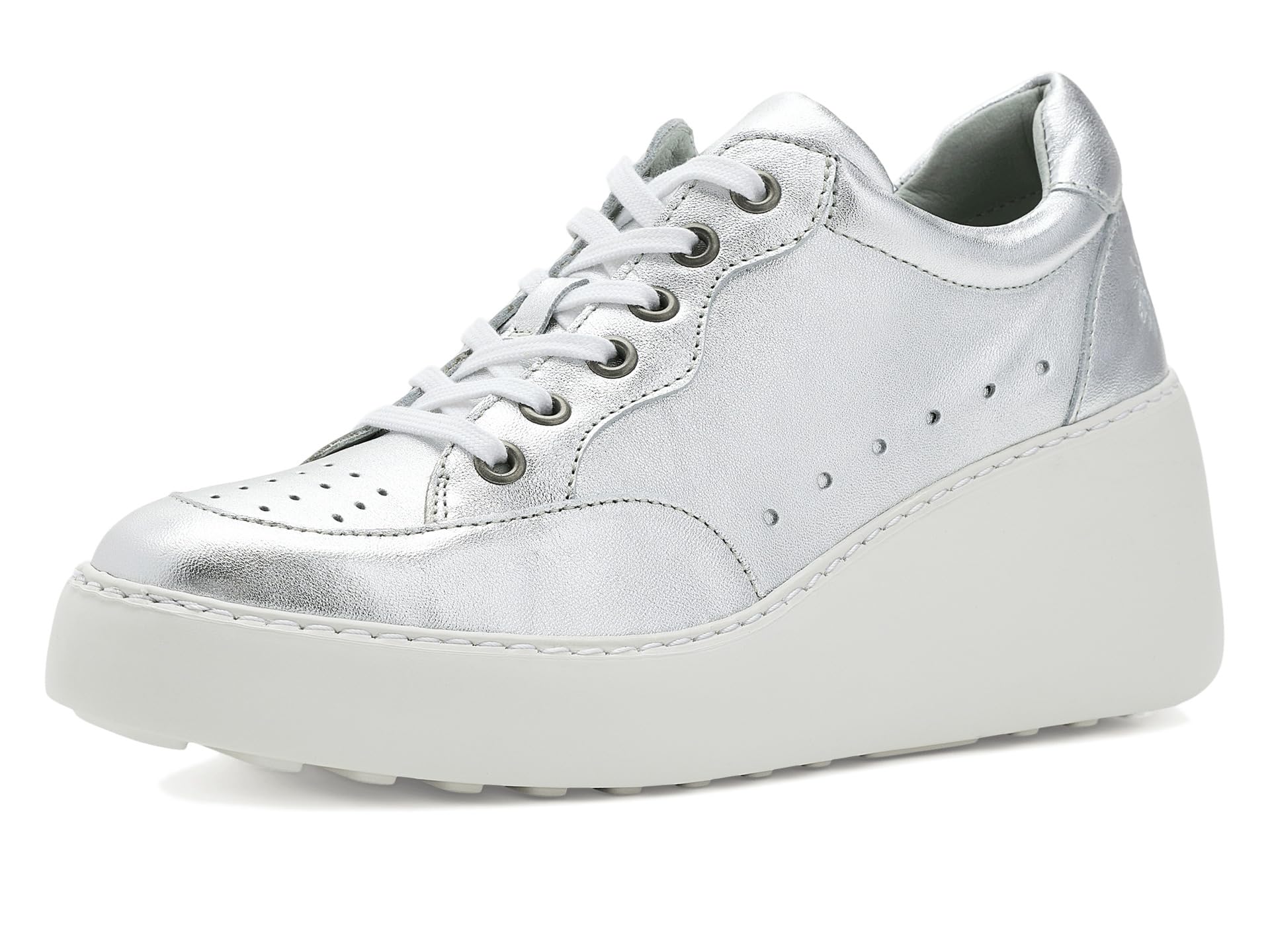 Fly London Women's DERK742FLY Sneaker, Silver, 7 UK
