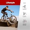 Fincci Bike 20 x 1.75 Tyre - Set Tyre 20 with 1x 20-Inch Schrader Inner Tube, Tire 47-406 for Kids, Teenagers and Adults - Pack for BMX, Tricycle, City, Road, MTB, Folding and Electric Bicycles