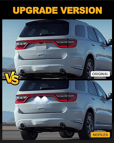 Miniatura 3 de Luces LED para matrícula, compatible con Dodge Durango 2014-2020, repuesto de montaje de luz de matrícula