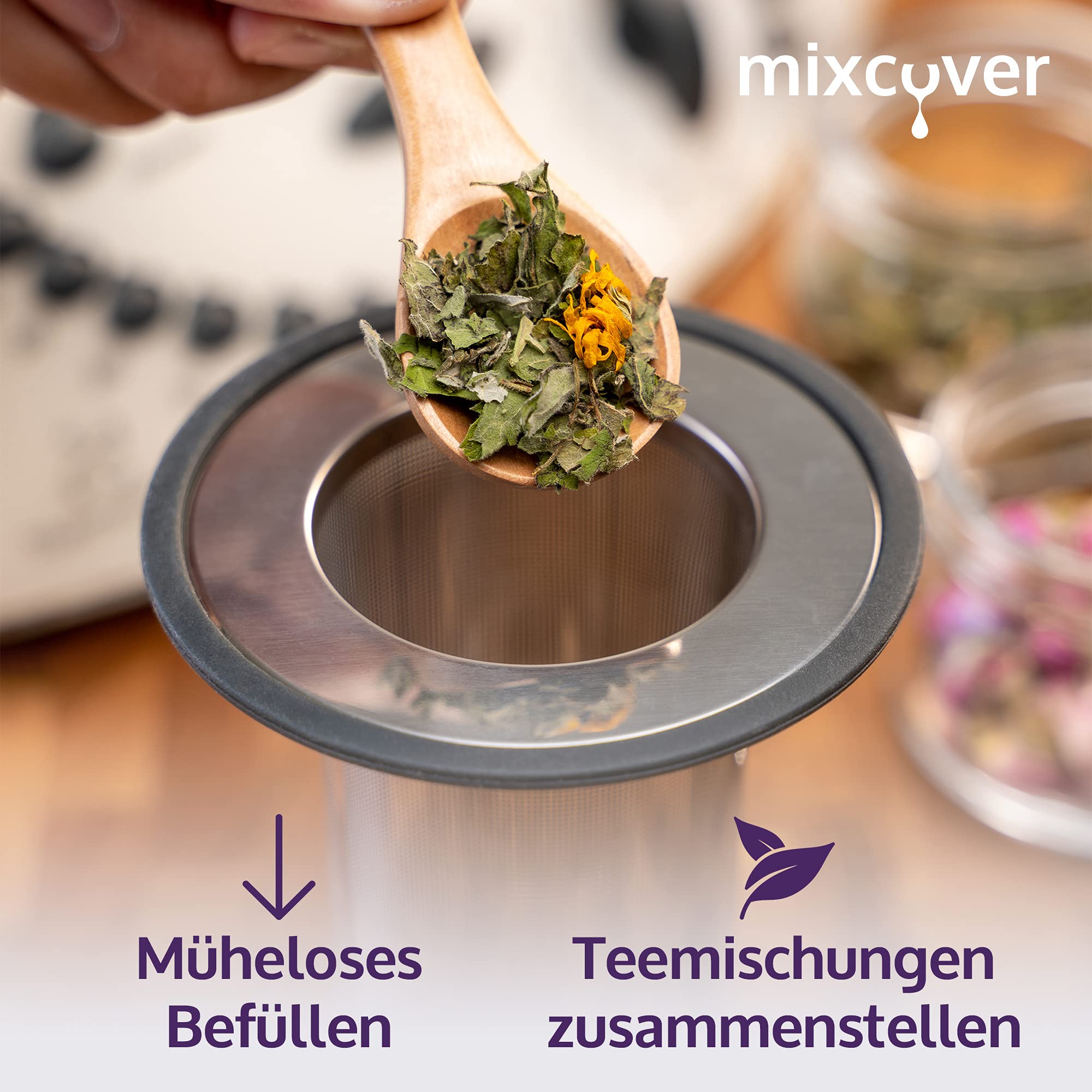 mixcover Stainless Steel Tea Strainer Tea Filter Compatible with Vorwerk Thermomix TM31 - Thermomix Accessories - Image 2