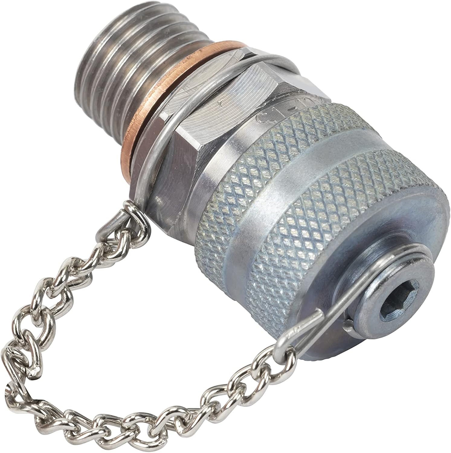 Stahlbus Oil Drain Plug Valve M14x1.5x12mm Steel with Retainer Cap - CLEAN, EASY, NO TOOL Oil Change - Includes Oil Drain Plug, Washer, Retainer Cap, Connector, Hose Compatible with: Most Honda