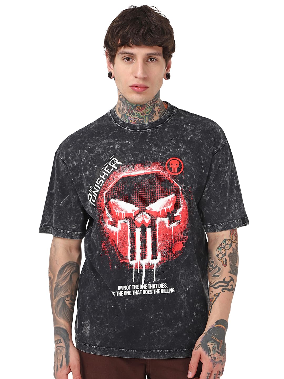 bewakoof Men's Graphic Print Oversized Fit T-Shirt-picture-39
