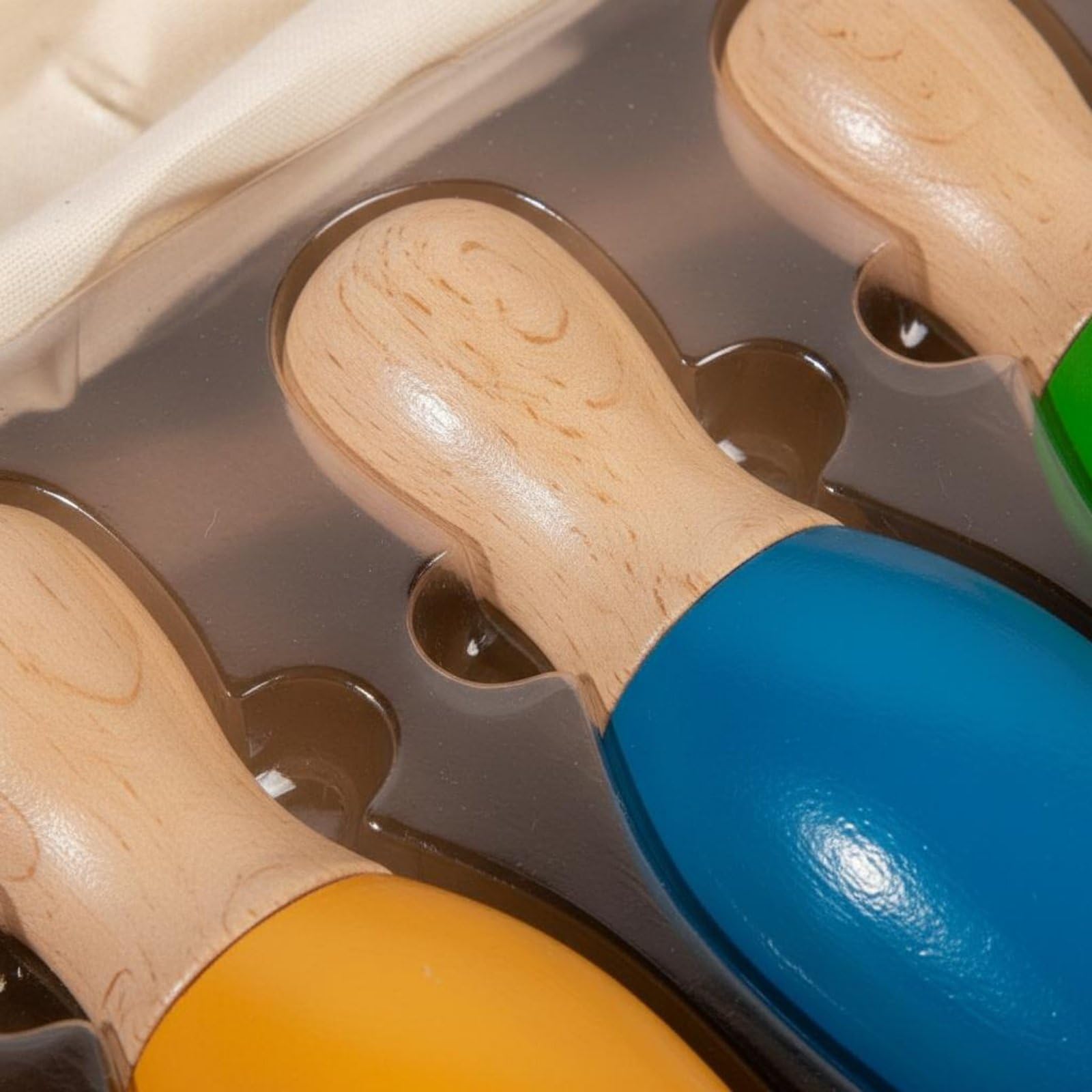 Juego de de Madera Set de Boliche Infantil con Pinos Numerados Juguete Educativo de para Coordinación Motriz y Equilibrio Bordes Pulidos y Pintura al
