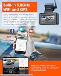 Vantrue E2 Dash Cam Front and Rear Camera, 2.7K Upgrade Rear Cam, Dual STARVIS, 2.7K + 2.7K Dash Camera, Voice Control, GPS, Night Vision, 24H Parking Mode, G-Sensor, 2.45" IPS, Support 512GB