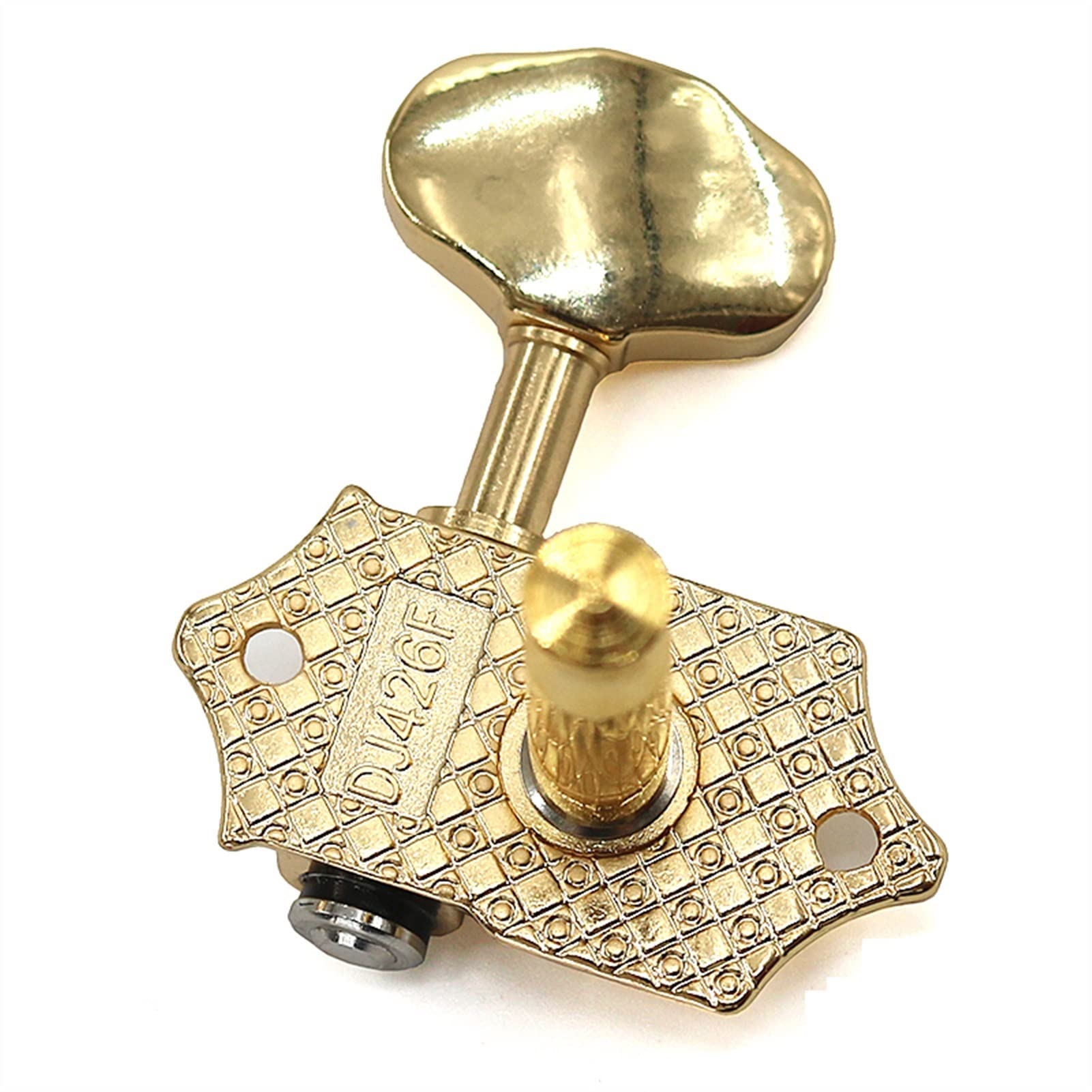 Mécanique Guitare Clés Chaîne De Guitare Folk Bouton Ouvert Argent Corps Quasi-knob String De Chaîne d'arbre