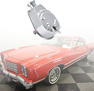 Chrome Saginaw Power Steering Pump P Series 5/8" Keyway Pulley Shaft Relacement for GM Vehicles GMC Chevy Buick Oldsmobile Pontiac Chrome