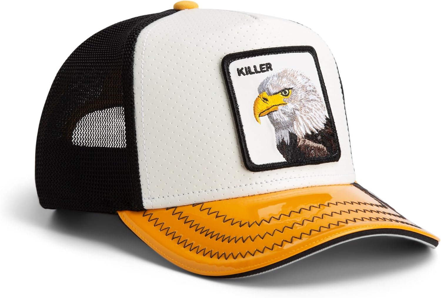 Goorin Concrete Killer Trucker Hat for Men and Women, White, One Size, Unisex