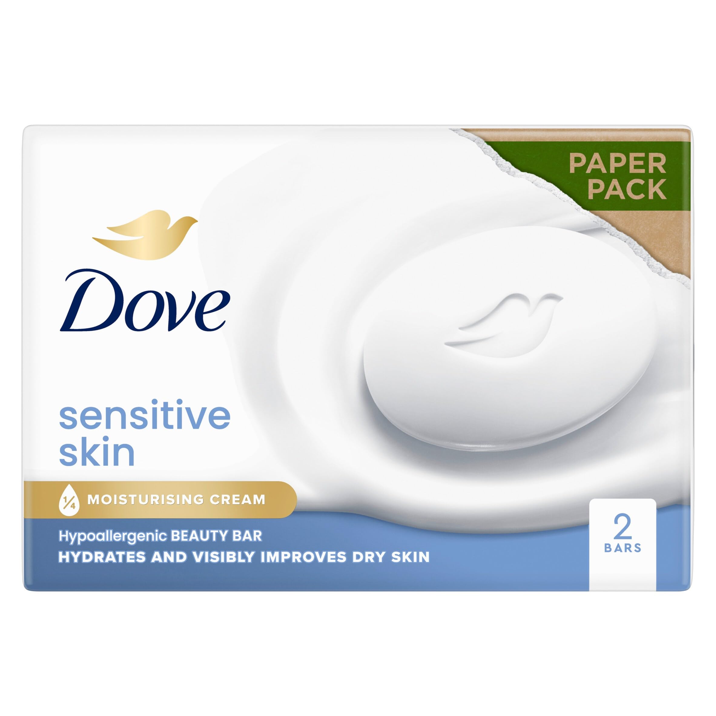 Dove Beauty Cream Bar Coccole Saponetta Solida Idratante Alla Vaniglia E Burro Di Karitè 2X90 Gr 24 Unità