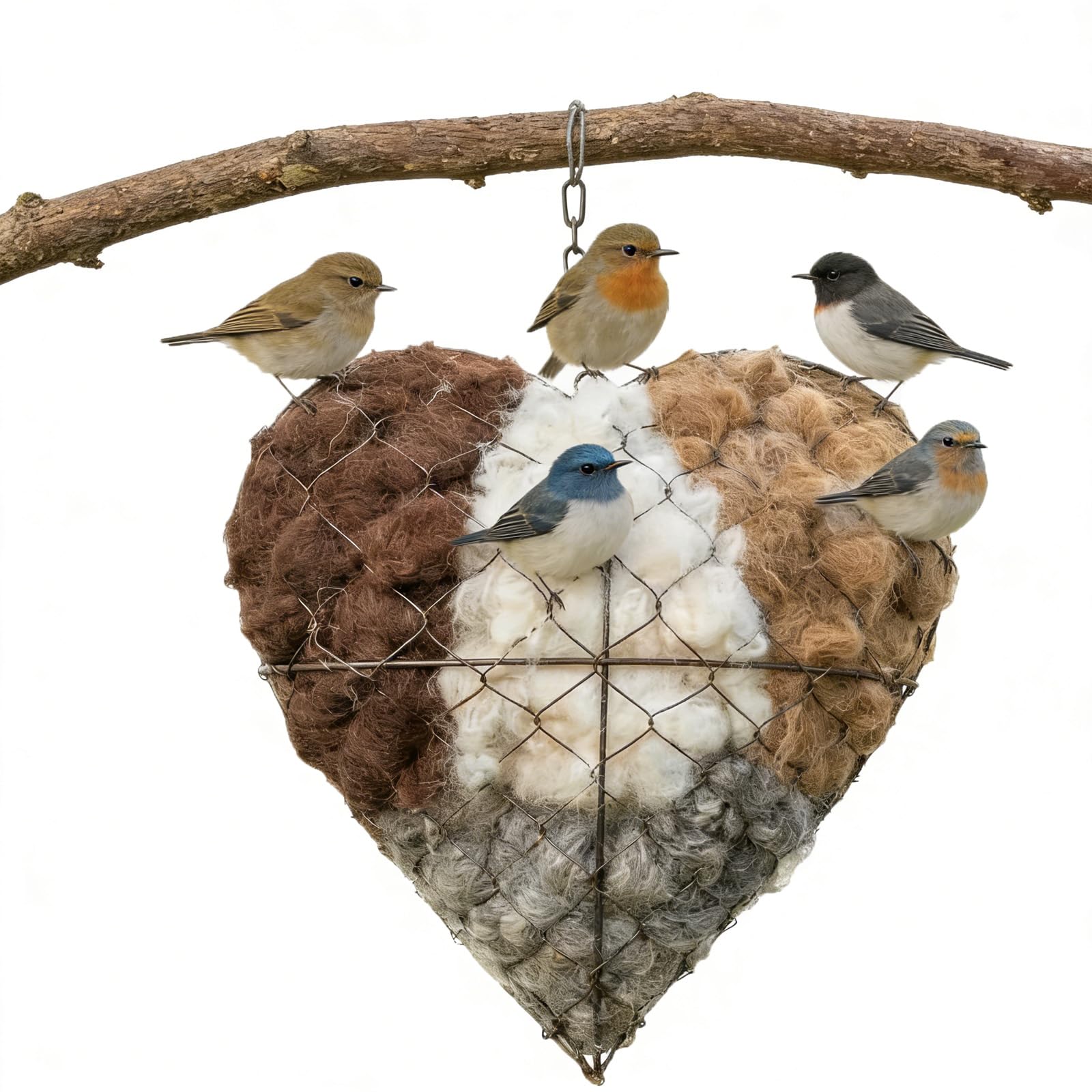 Matériau De Nidification Alpaga Cadeau Idéal pour Amateurs d'Oiseaux