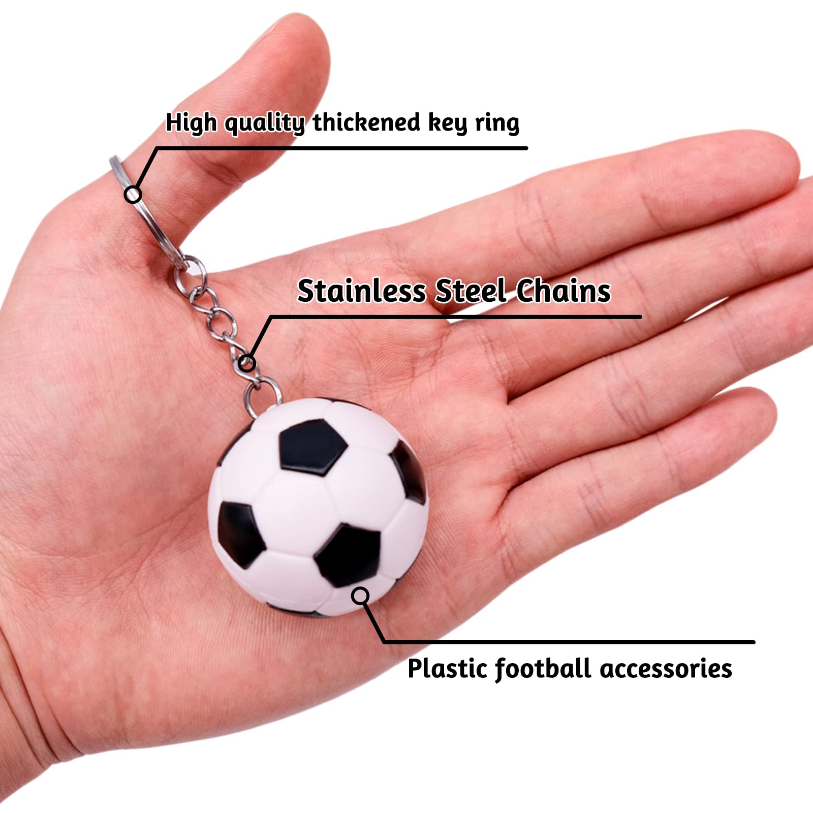 Mini Plastic Metal Football Soccer Keyring Fuerxy Mini Sport Ball ...
