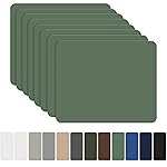 OAZ 8 Pieces 7.87 x 5.9 inch Nylon Repair Patches Nylon Fabric Patch Self-Adhesive Fabric Repair Tape Waterproof Lightweight Outdoor Gear Patch Kit for Down Jacket Clothing Tent Bag (Green)