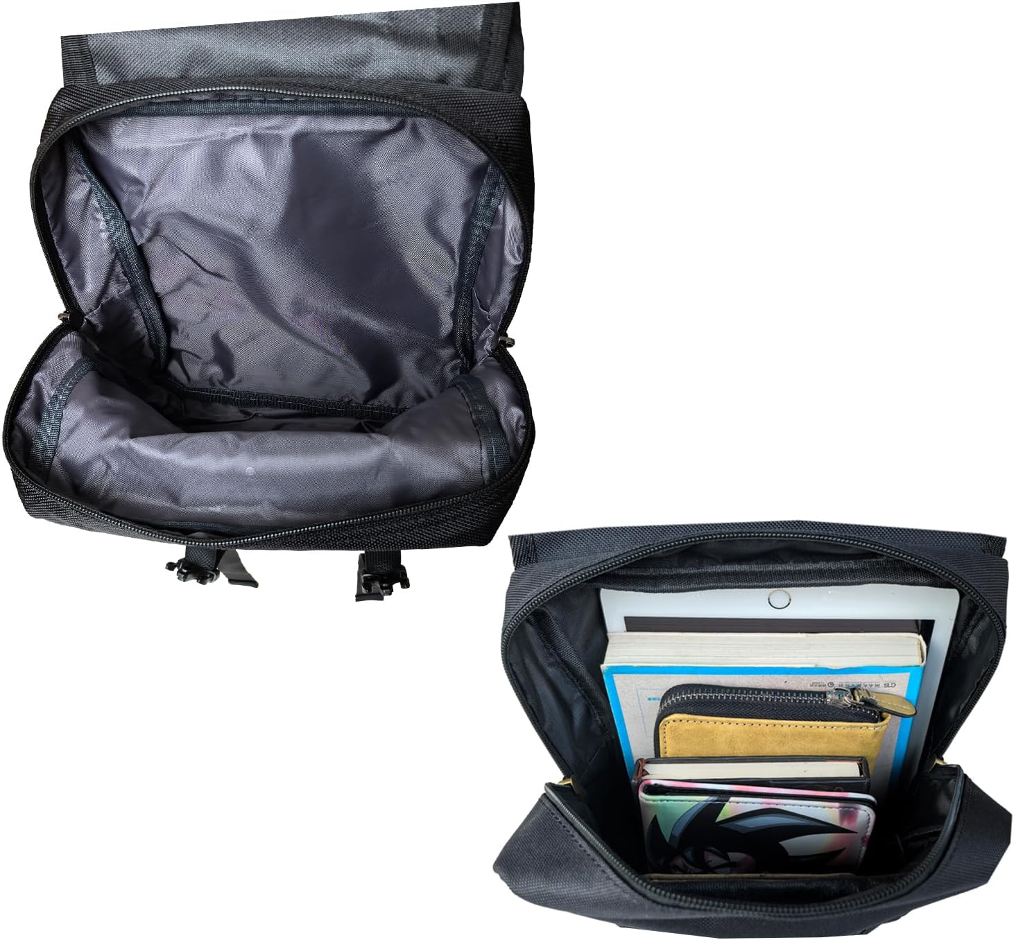 Larswon Universal Water-resistant ATV Tank Bag - Heavy-Duty Motorcycle Saddle Storage Compatible with Sportsman, Grizzly, KingQuad & Most ATV/UTV/Snowmobile AccessoriesArmy Green