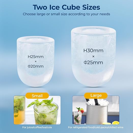 Máquina de Hielo Portátil con 9 Cubos en 6 Minutos miniatura 3
