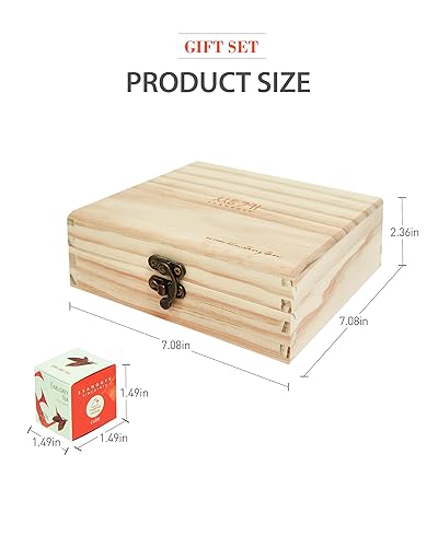 Miniatura 9 de Ssanggye Cubewood - Juego de regalo de 16 piezas, 0.78 onzas (16 unidades, 8 sabores x 2EA) Hierba Floral Blended Signature Puer Earlgrey Hibiscus