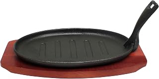 Thunder Group IRBB001 3-Piece Cast Iron Pork Board/Platter