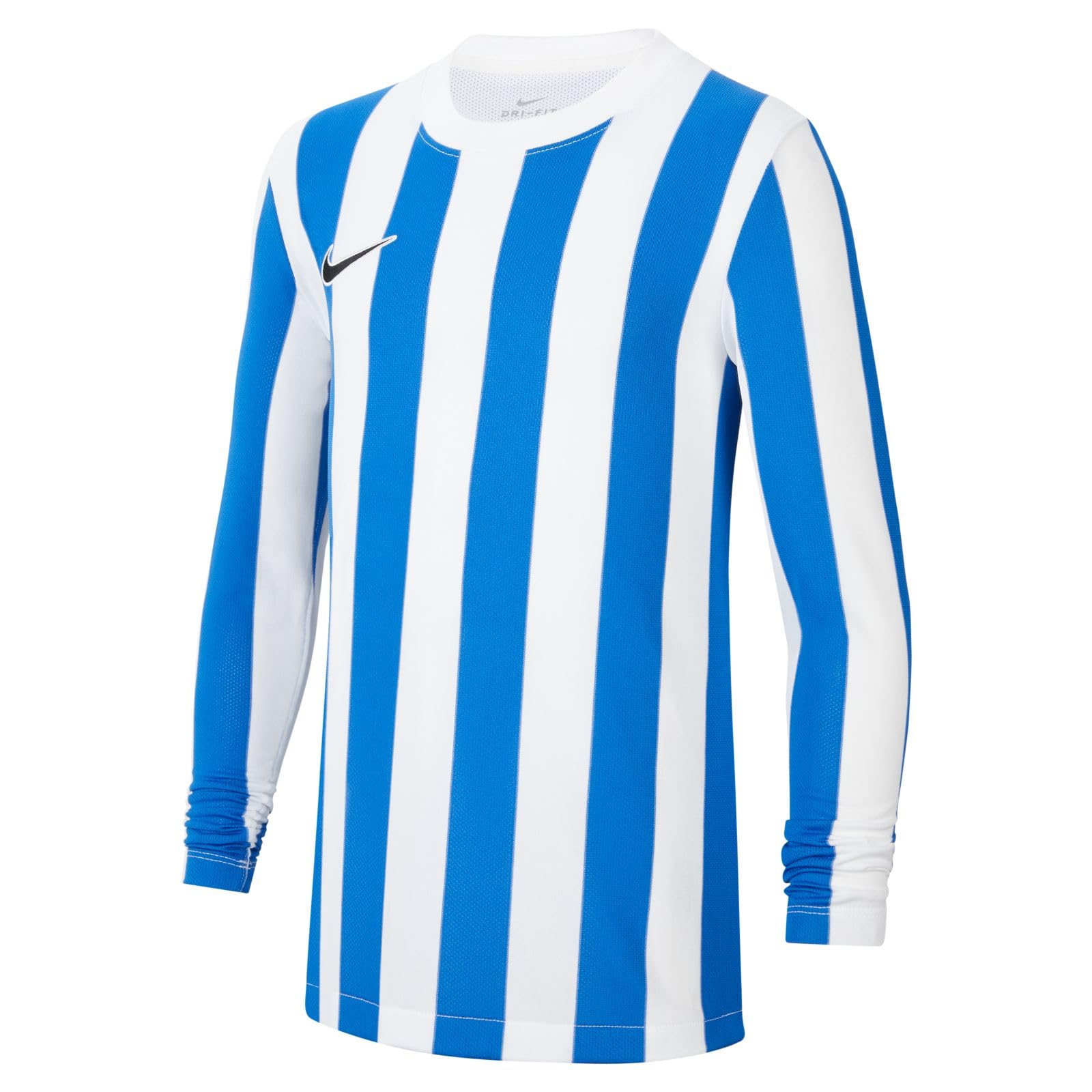 Nike Junior Striped Division Iv Ls Shirt Blue