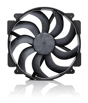 Noctua NF-A14x25r G2 PWM chromax.Black, Premium-Quality Quiet Round-Frame 140mm PC Fan (Black)