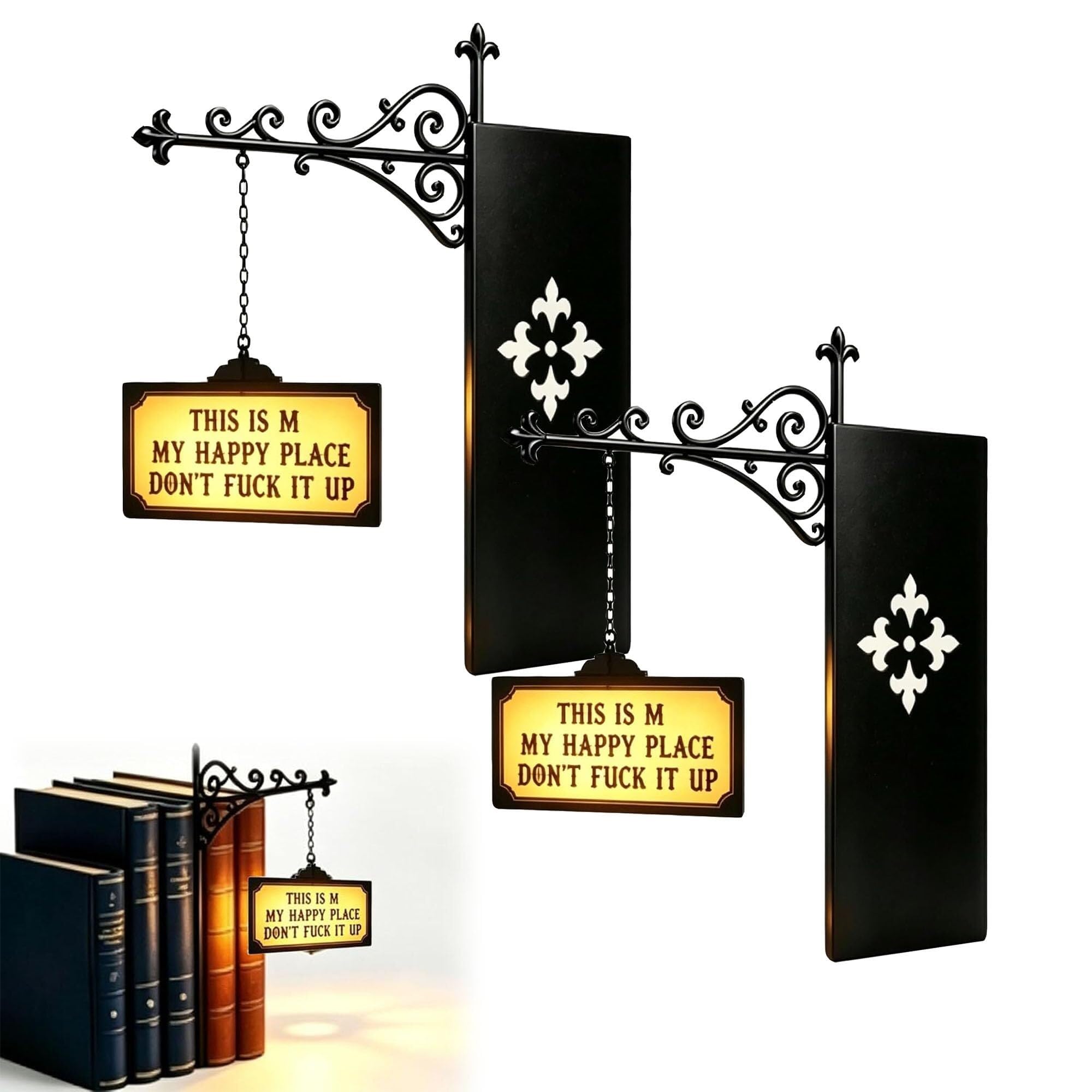 Miniature Hanging Lantern For Bookshelf Library Decorative Lighting