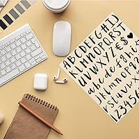 Vista 7 de Glitter Letter Stickers 810 Pieces 10 Sheets Alphabet Number Stickers,Self Adhesive Letters for Scrapbooking,Mailbox,Kitchen,Graduation Black