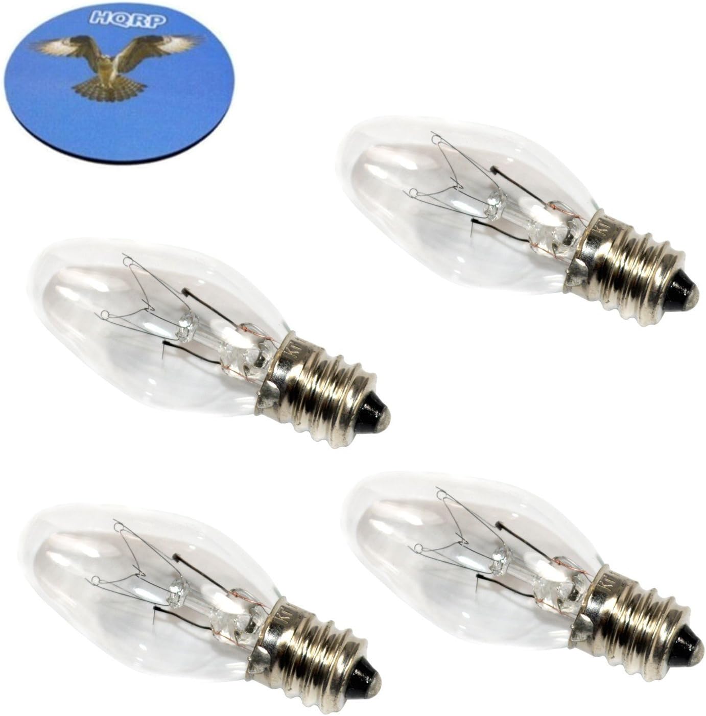 HQRP 10-Pack 15W 120V Light Bulbs for Natural Salt Lamps Compatible with LEVOIT HemingWeigh SMAGREHO Salt Lamp Natural Himilian Hymalain Pink Salt Rock Lamps