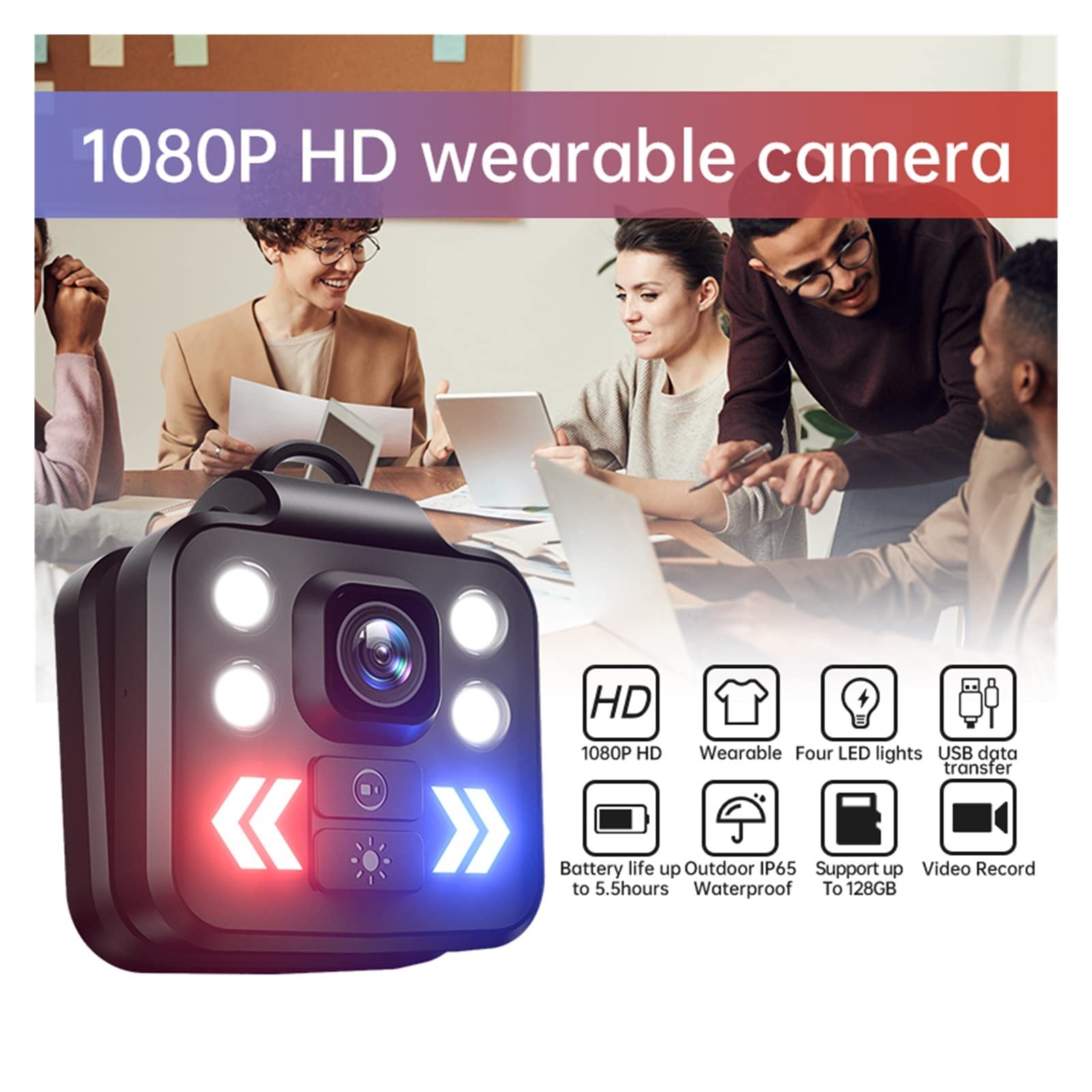 Action Cam, Videocamera Sportiva for Bicicletta Mountain Bike Moto Azione Mini videocamera Videocamera DV Videoregistratore for Auto HD 1080p Completo,All'aperto, Sport, Video(64G)