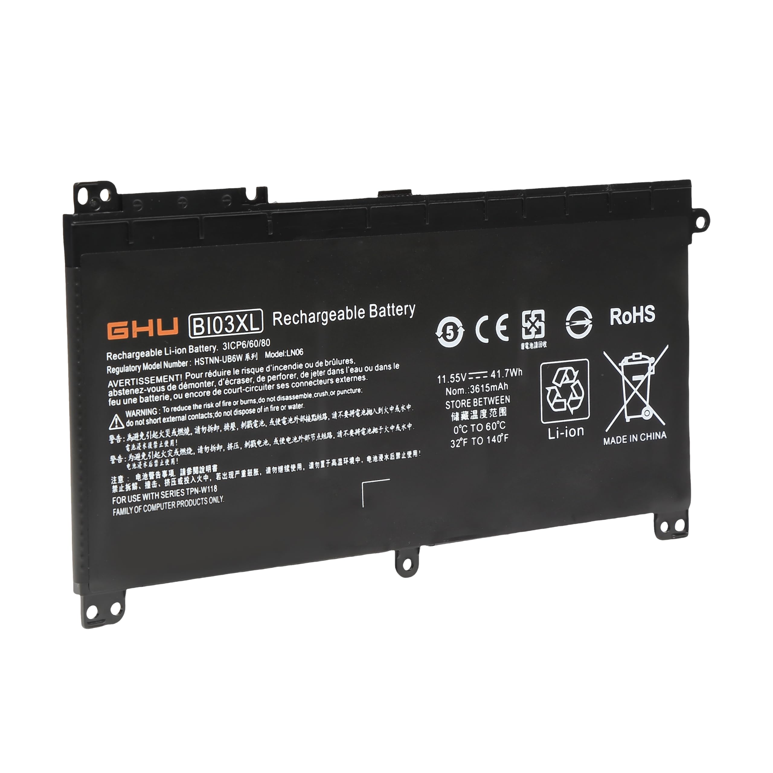 ORIGINAL HP BI03XL ON03XL 0N03XL TPN-W118 FOR PAVILION X360 13-U 14-AX ORIGINAL HP BI03XL ON03XL 0N03XL TPN-W118 FOR PAVILION X360 13-U 14-AX