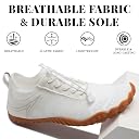 2026 New Barefoot Shoes Women Men Footwear,Wide Toe Box Beach Water Shoe, White-a, 9 Women/7 Men gallery image
