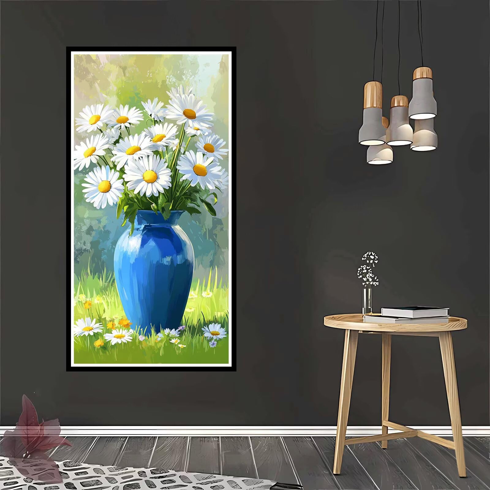 Amazon.co.jp: DIY Paint by Numbers 花数字油絵デイジー簡単大人