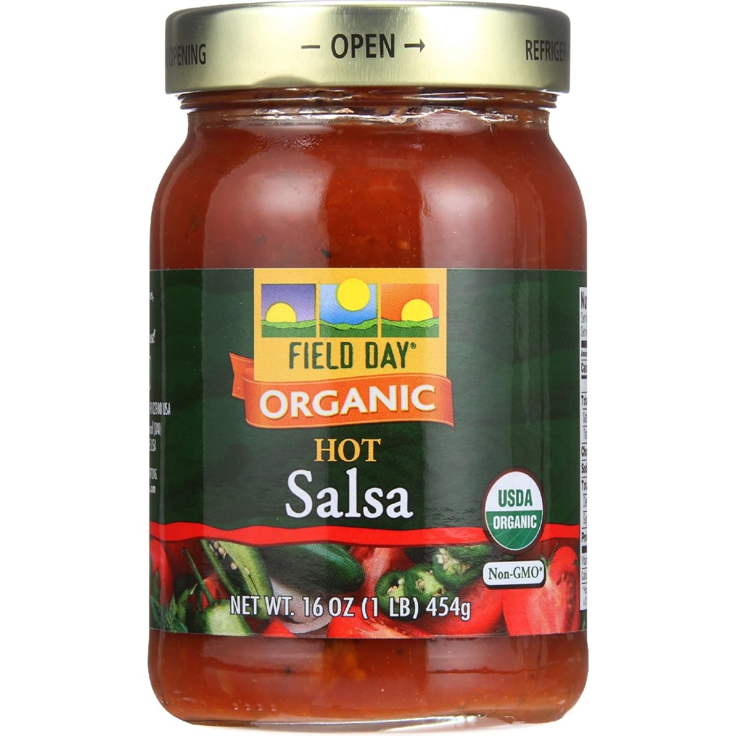 Field Day Salsa Organic Jalapeno Lime Hot, 12 Count